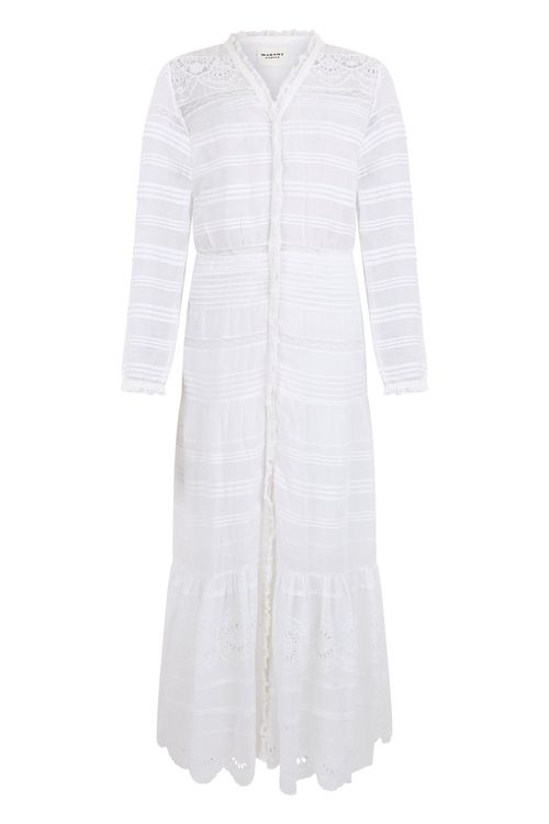 Marant étoile Daniva Long Sleeved V-Neck Dress