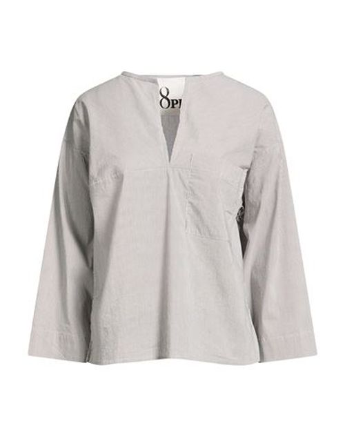 Woman Top Charcoal Size XS Cotton, Polyamide, Elastane