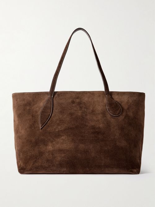 Mega Sprout Suede Tote - Brown