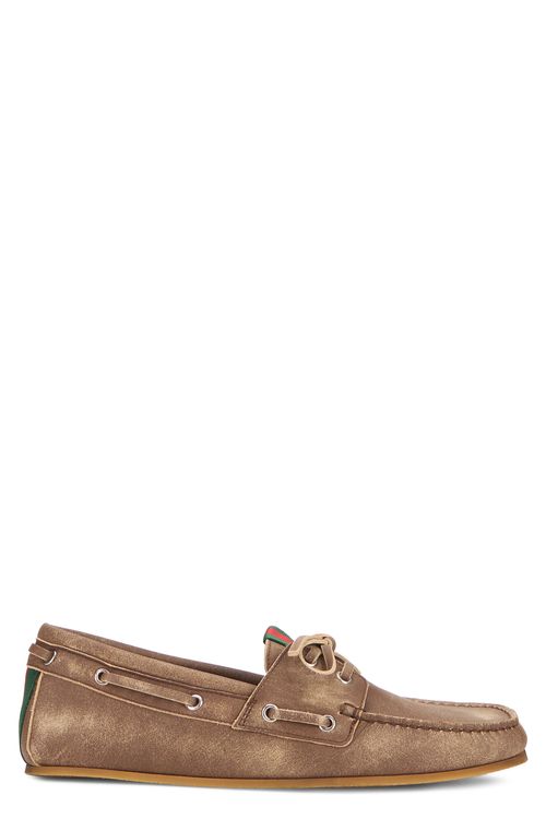 Calfskin Boat Shoe — Brown
