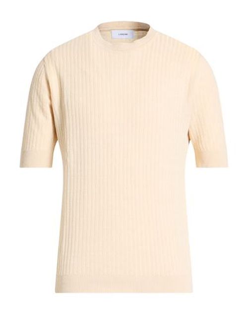 Man Sweater Beige Size M Linen, Cotton