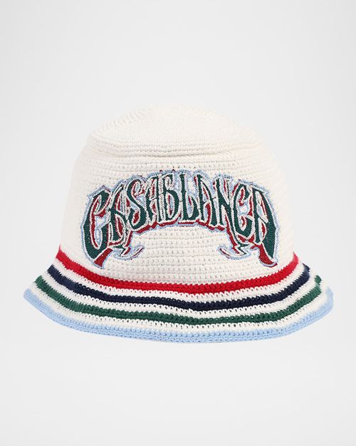 Men's Logo Crochet Bucket Hat