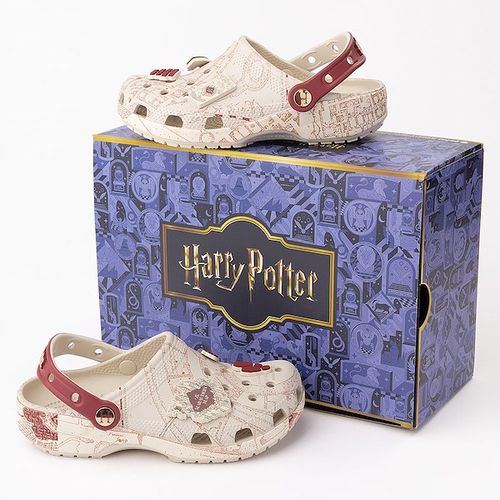 Harry Potter Crocs Marauders Map Classic Clog - Beige