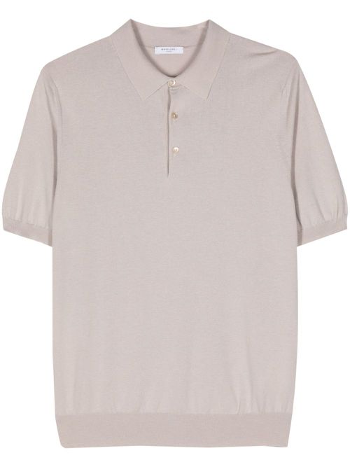 Fine-knit polo shirt - Neutrals