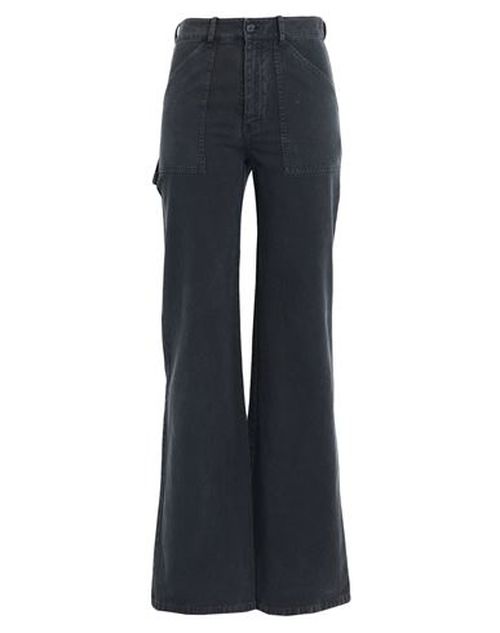 Woman Pants Charcoal Size 4 Cotton
