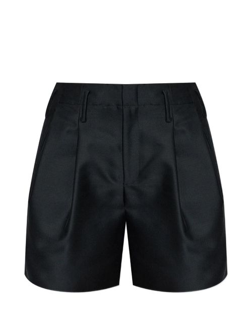 Tailored Short in Virgin Wool and Silk