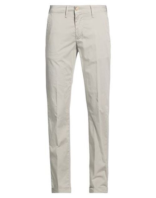 Man Pants Light grey Size 28 Cotton, Elastane