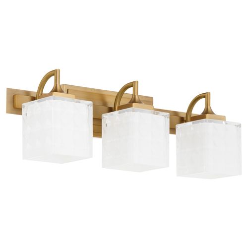 Brushed Brass Bathroom Vanity Light from the Diamonte Collection