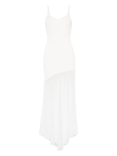 MARIUCCIA MILANO | MARIUCCIA MILANO sheer-panel maxi dress - White | Realry