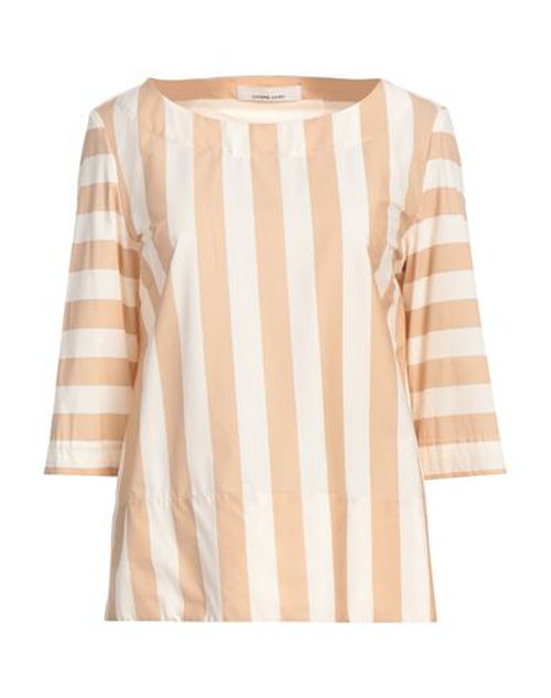Liviana Conti Woman Top Beige Size 4 Cotton, Polyamide, Elastane