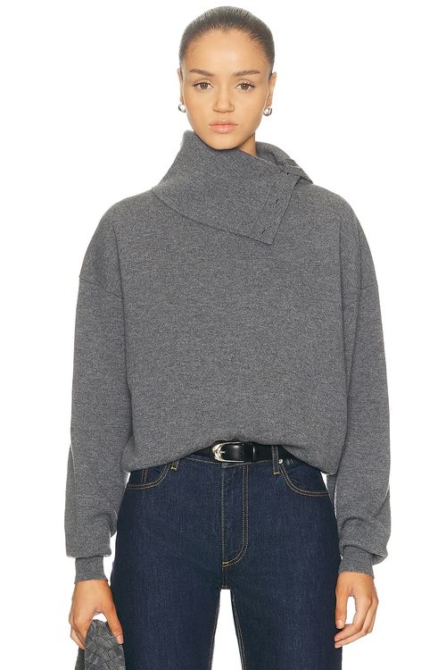 Haikure Cozy Knit Sweater in Grey - Grey. XS also in L