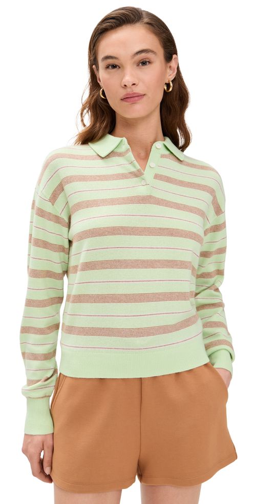 Collegiate Stripe Polo Mint Combo