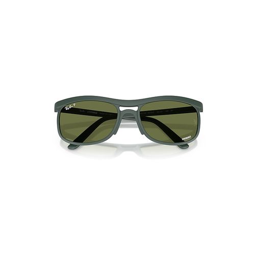 Ray-Ban Rb4452ch Chromance Liteforce Sunglasses Sand Green Frame Green Lenses Polarized 59-20