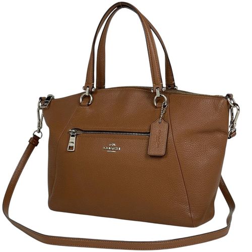 Coach Brown Leather Handbag Shoulder Bag Pre-Owned