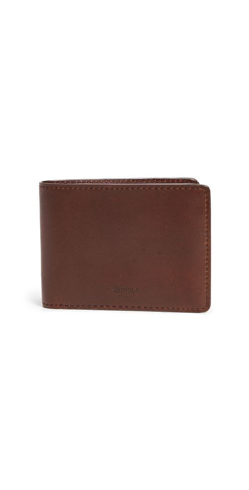 Leather Bifold Wallet Medbrown One Size