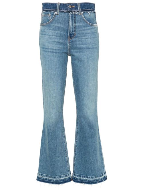 Carson high-rise flared jeans - Blue
