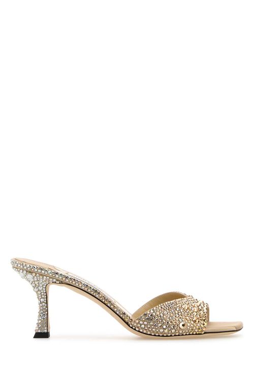 Embellished Satin Skye Mules