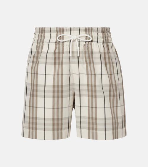Check cotton shorts