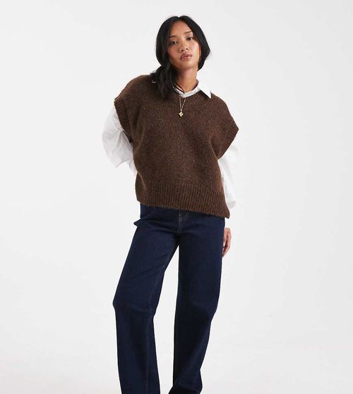 Straight leg jeans in indigo wash-Blue