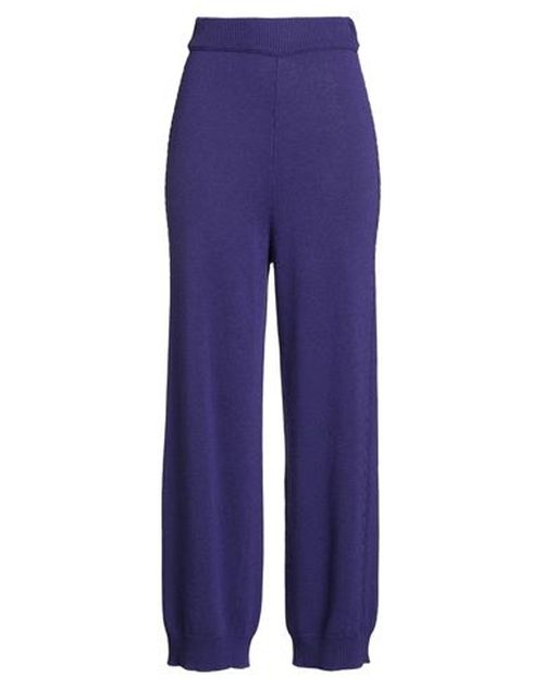 Woman Pants Purple Size 16 Merino Wool, Viscose, Polyamide, Cashmere