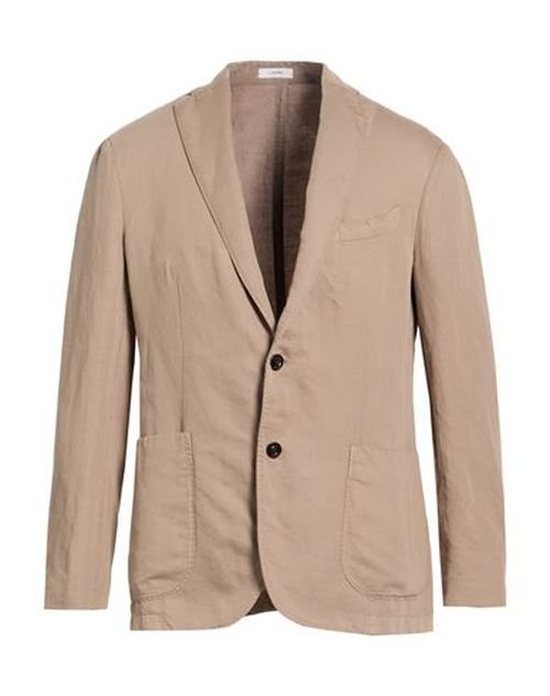 Man Blazer Light brown Size 50 Cotton, Linen