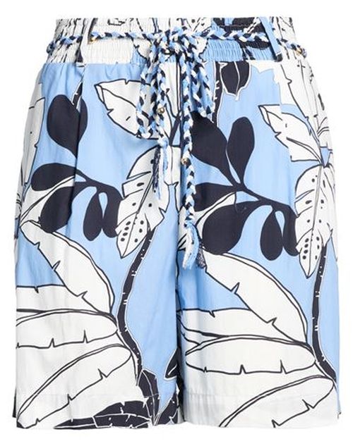U & b Woman Shorts & Bermuda Shorts Light blue Size L Cotton