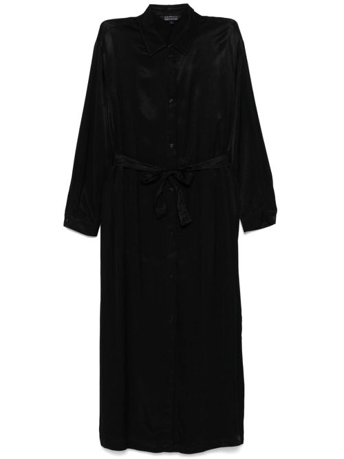 Belted midi dress - Black