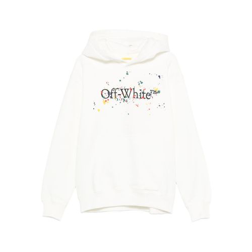 Paint-splatter Cotton Hoodie