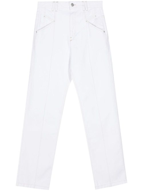 Nadege high-rise boyfriend jeans - White