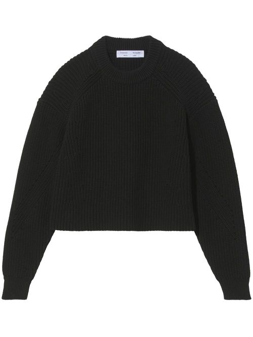 Mock-neck jumper - Black