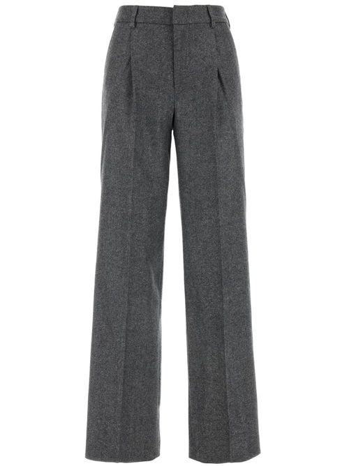 Lola pleat-detail tailored trousers - Grey