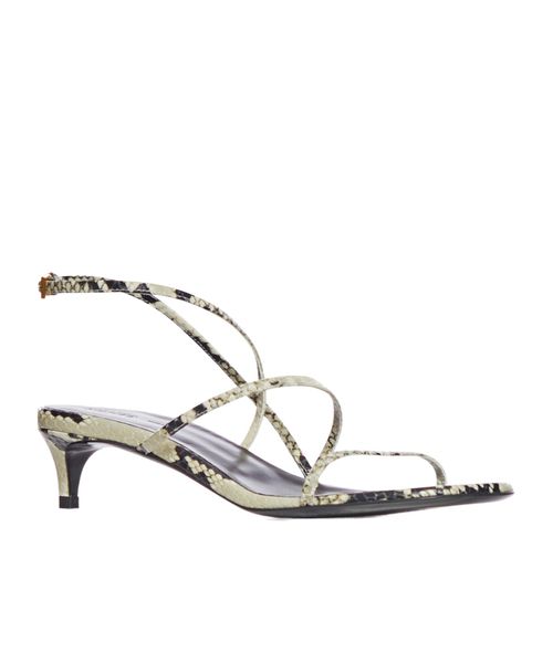 35mm snakeskin-print sandals