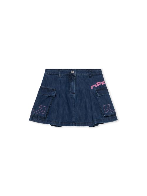 Type Logo Denim Skirt - Kids Girl's Clothing Indigo
