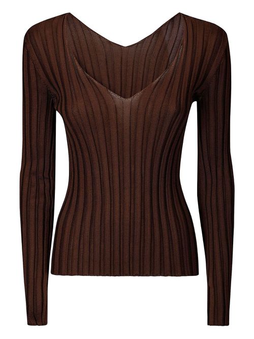 LUSSI Titti top - Brown
