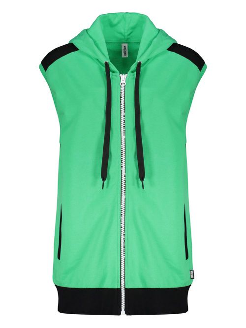 Moschino cotton zip-up hoodie - Green