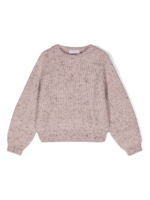 Speckle-knit sweater - Pink