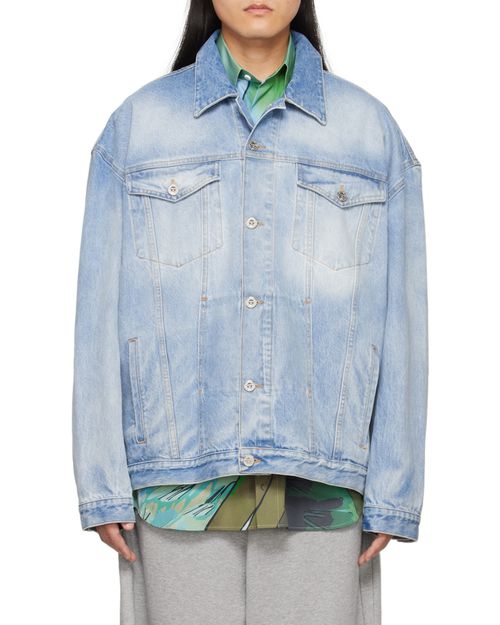 Logo Embossed Denim Jacket