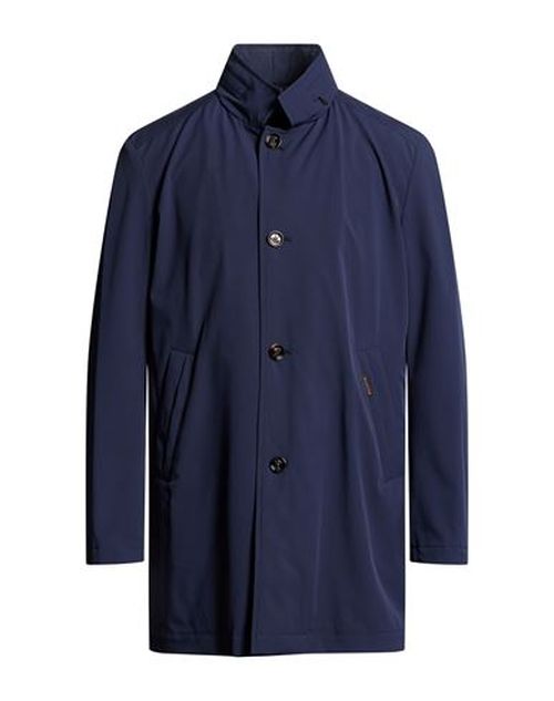 Man Overcoat & Trench Coat Navy Size 38 Polyamide, Polyurethane