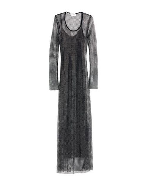 Sportmax Woman Maxi dress Black Size M Polyester, Elastane