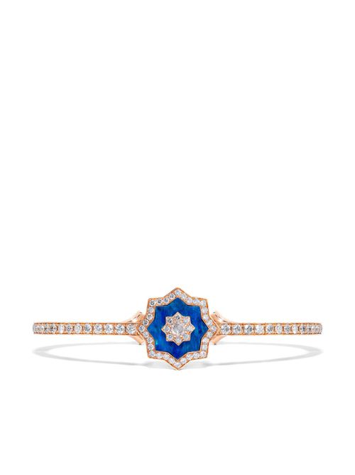 18kt rose gold Astra diamond and opal bracelet