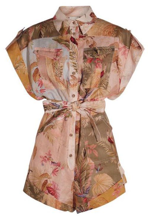 Zimmermann Ascension Cuffed Playsuit
