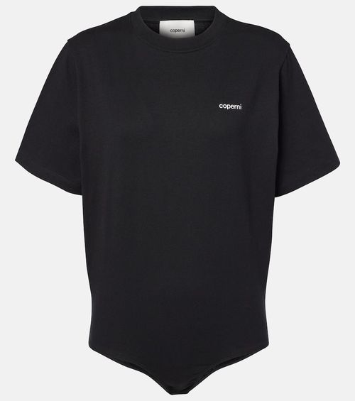 Logo cotton bodysuit