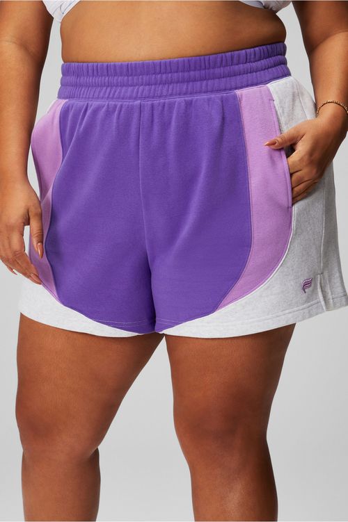 Forever Fleece Go-To Sweatshorts Womens purple plus 4X Fabletics