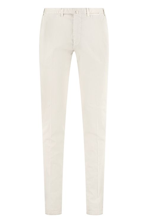The (alphabet) Stretch Cotton Chino Trousers with Welt Back Pockets