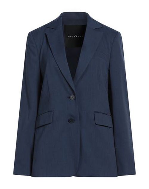Woman Blazer Navy Size 12 Polyester, Viscose, Elastane