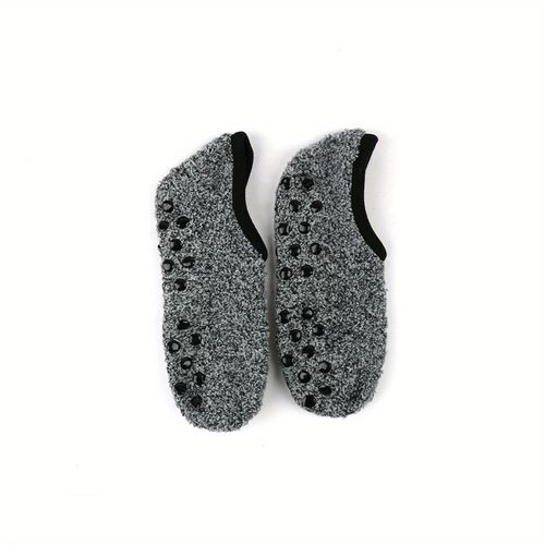 TEMU Women Mens Winter Warm Non-slip Home Fleece Thick Bed Slipper Floor Ankle Sock