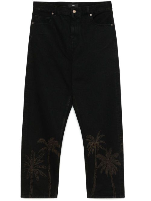 Jungle Toile De Jouy jeans - Black