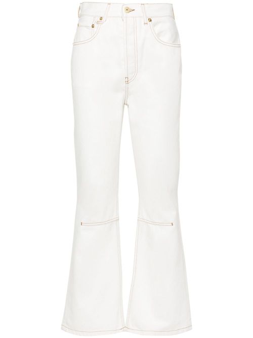 Le De-Nimes Court cropped jeans - White