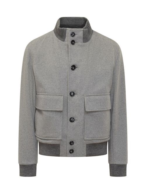 Grey Solid Jacket