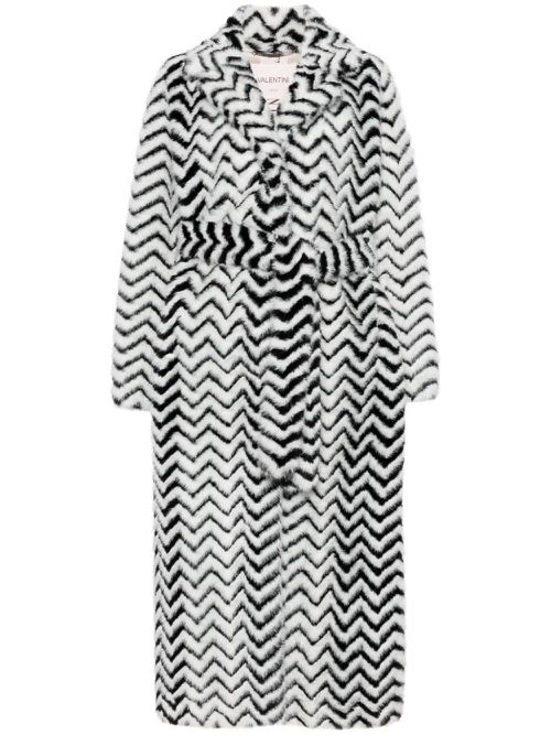 Faux-fur coat - White